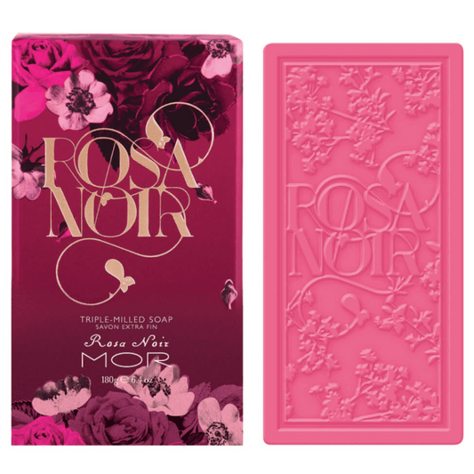MOR Rosa Noir Boxed Triple-Milled Soap 180g - Bare Face Beauty