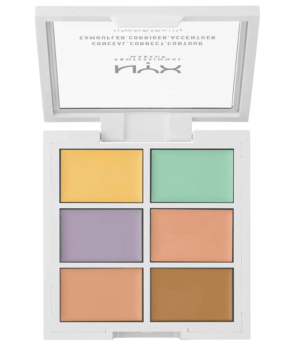 NYX Professional Makeup 3C Palette - Color Correcting Concealer - Bare Face Beauty