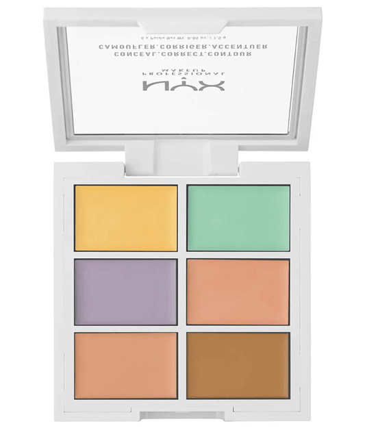 NYX Professional Makeup 3C Palette - Color Correcting Concealer - Bare Face Beauty