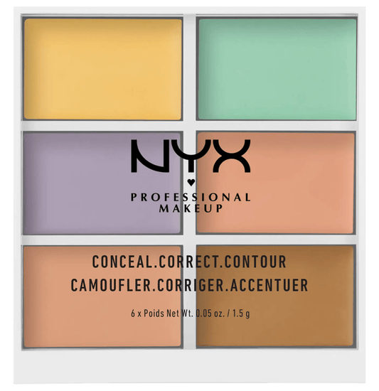 NYX Professional Makeup 3C Palette - Color Correcting Concealer - Bare Face Beauty