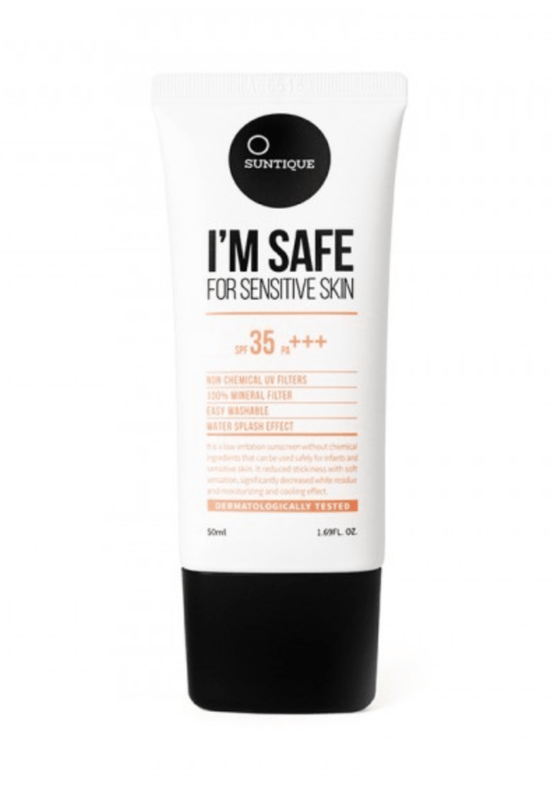 SUNTIQUE - I'm Safe Perfect Suncream for Sensitive Skin SPF35+ PA++++ - 50ml - Bare Face Beauty